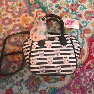 Betsey Johnson unicorn kitty mini satchel Purse